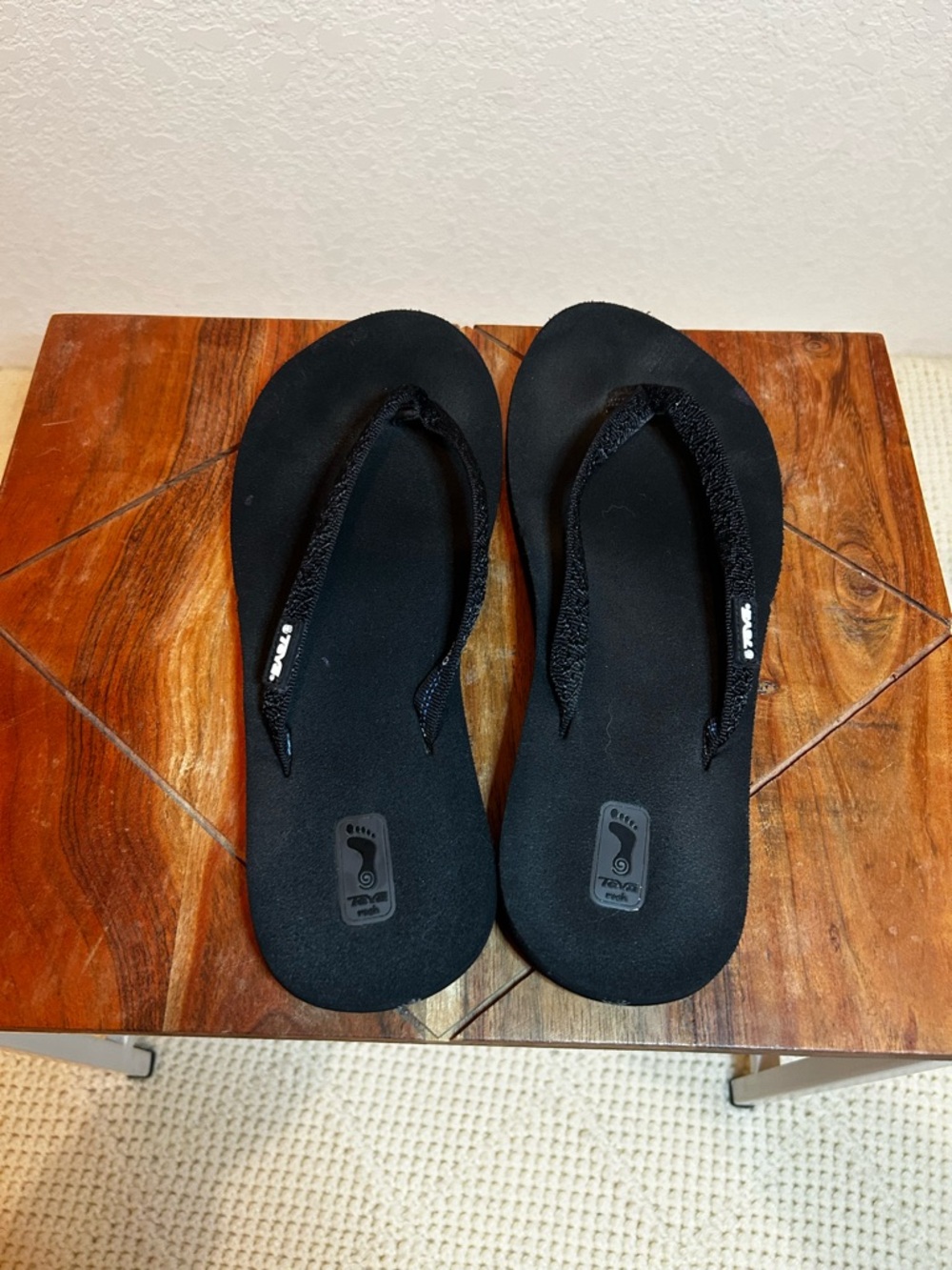 Teva Black Foam Flip Flop Sandals